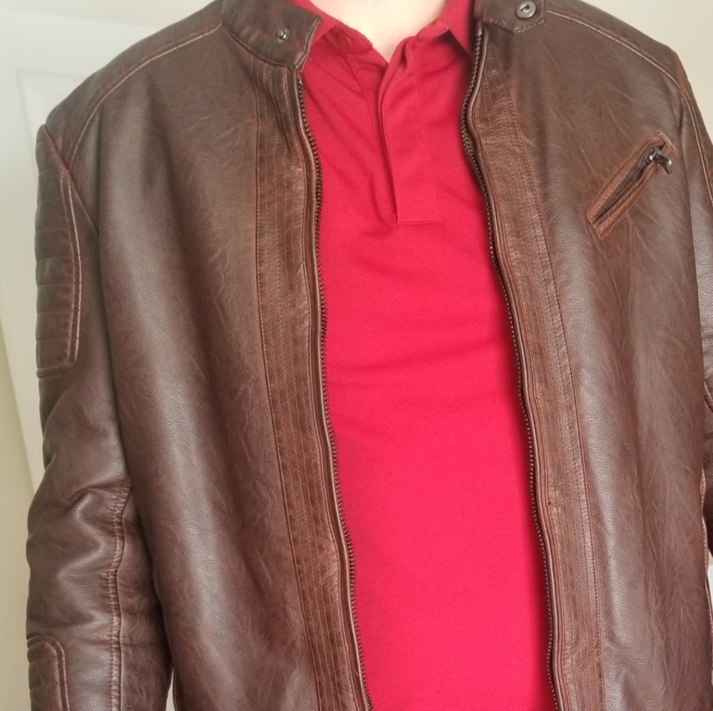 Pronto Uomo (Men's Wearhouse) Leather Jacket